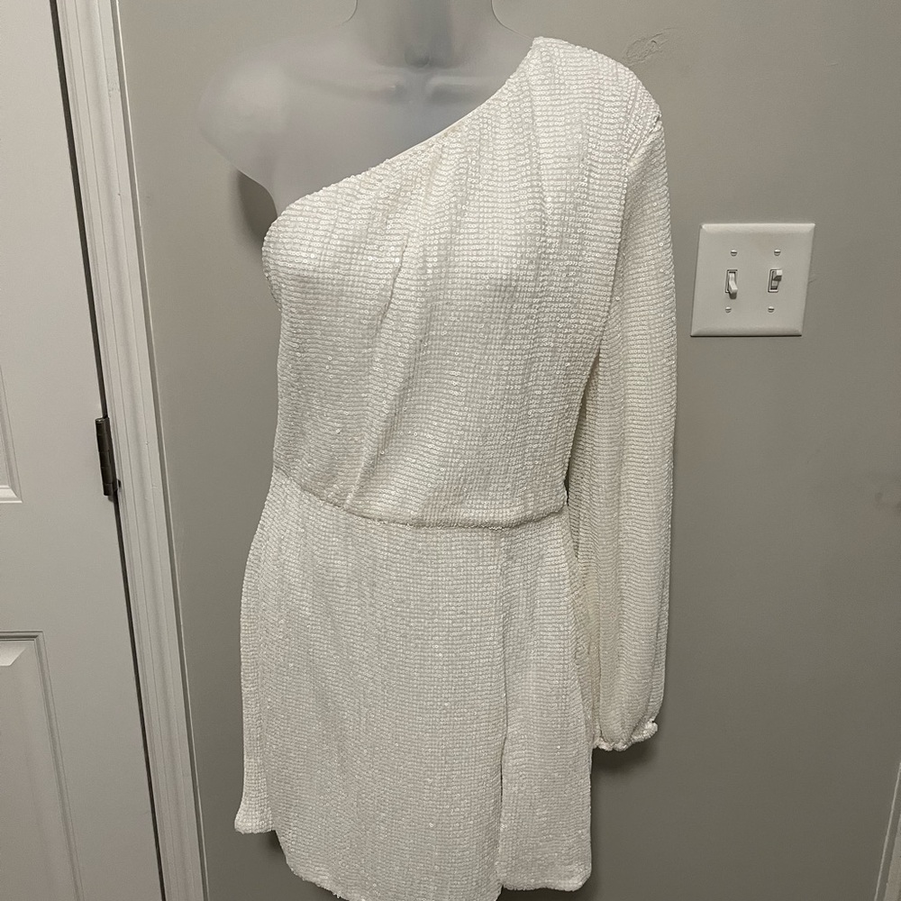 One Shoulder Sequin Dress